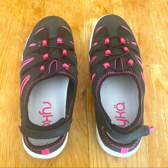 Ryka Hula Black & Pink Fisherman Sports Sandal Size 7.5 - Picture 3 of 7